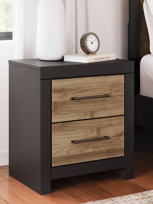 Ashley Express - Vertani Twin Panel Bed with Nightstand - Walo Furniture