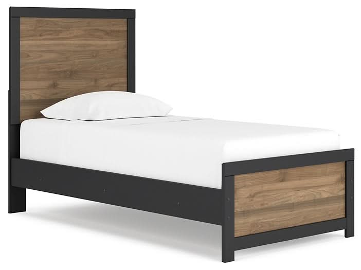 Ashley Express - Vertani Twin Panel Bed with Nightstand - Walo Furniture