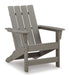 Ashley Express - Visola Outdoor Adirondack Chair and End Table - Walo Furniture