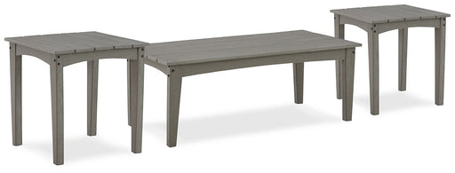 Ashley Express - Visola Outdoor Coffee Table with 2 End Tables - Walo Furniture