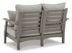 Ashley Express - Visola Outdoor Loveseat and 2 Chairs with Coffee Table - Walo Furniture