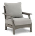 Ashley Express - Visola Outdoor Loveseat and 2 Chairs with Coffee Table - Walo Furniture