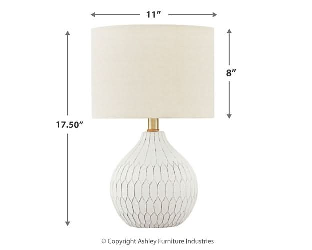 Ashley Express - Wardmont Ceramic Table Lamp (1/CN) - Walo Furniture