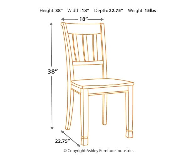 Ashley Express - Whitesburg Dining Room Side Chair (2/CN) - Walo Furniture