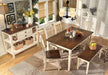 Ashley Express - Whitesburg Dining Table and 4 Chairs and Bench - Walo Furniture