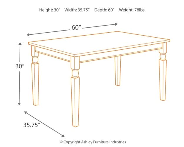 Ashley Express - Whitesburg Rectangular Dining Room Table - Walo Furniture