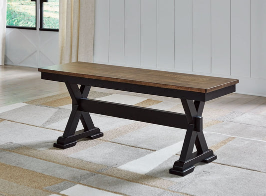 Ashley Express - Wildenauer Large Dining Room Bench - Walo Furniture