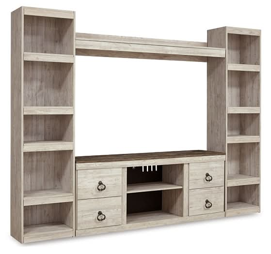 Ashley Express - Willowton 4 - Piece Entertainment Center - Walo Furniture