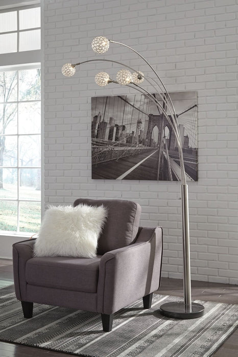 Ashley Express - Winter Metal Arc Lamp (1/CN) - Walo Furniture