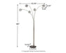 Ashley Express - Winter Metal Arc Lamp (1/CN) - Walo Furniture