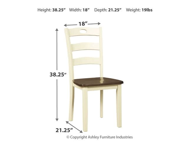 Ashley Express - Woodanville Dining Room Side Chair (2/CN) - Walo Furniture