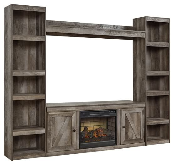 Ashley Express - Wynnlow 4 - Piece Entertainment Center with Electric Fireplace - Walo Furniture