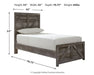 Ashley Express - Wynnlow Crossbuck Panel Bed - Walo Furniture