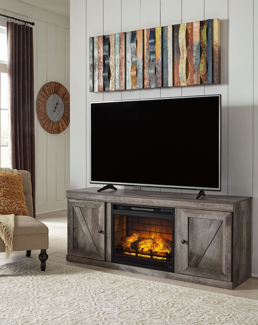 Ashley Express - Wynnlow TV Stand with Electric Fireplace - Walo Furniture