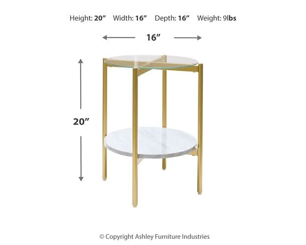 Ashley Express - Wynora Round End Table - Walo Furniture