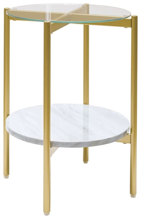 Ashley Express - Wynora Round End Table - Walo Furniture