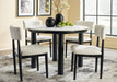 Ashley Express - Xandrum Dining Table and 4 Chairs - Walo Furniture