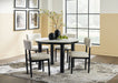 Ashley Express - Xandrum Dining Table and 4 Chairs - Walo Furniture