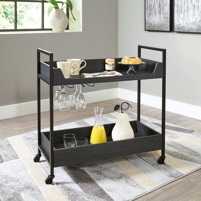 Ashley Express - Yarlow Bar Cart - Walo Furniture