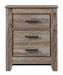 Ashley Express - Zelen Two Drawer Night Stand - Walo Furniture