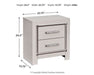 Ashley Express - Zyniden Two Drawer Night Stand - Walo Furniture