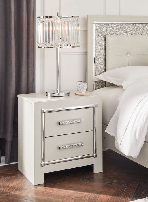 Ashley Express - Zyniden Two Drawer Night Stand - Walo Furniture