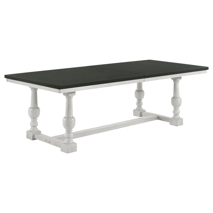 Aventine 112 - inch Extension Dining Table Vintage Charcoal - Walo Furniture