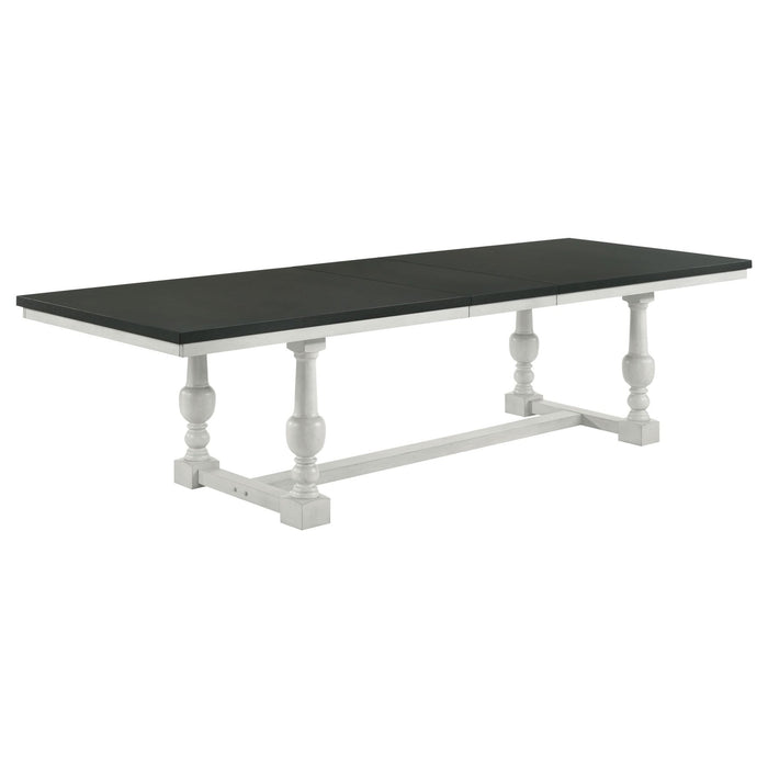 Aventine 112 - inch Extension Dining Table Vintage Charcoal - Walo Furniture