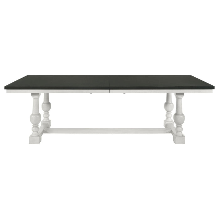 Aventine 112 - inch Extension Dining Table Vintage Charcoal - Walo Furniture