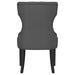 Baney Fabric Upholstered Dining Side Chair Grey and Black - Walo Furniture