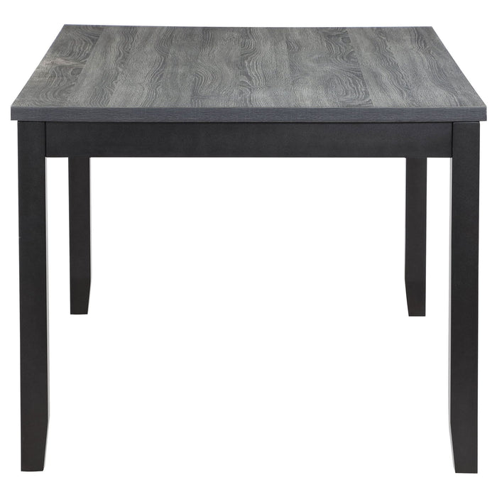 Barlow 6 - piece Rectangular Dining Table Set Grey and Black - Walo Furniture