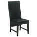 Barrand Upholstered Dining Side Chair Black (Set of 2) - Walo Furniture