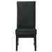 Barrand Upholstered Dining Side Chair Black (Set of 2) - Walo Furniture