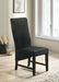 Barrand Upholstered Dining Side Chair Black (Set of 2) - Walo Furniture