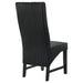 Barrand Upholstered Dining Side Chair Black (Set of 2) - Walo Furniture