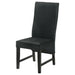 Barrand Upholstered Dining Side Chair Black (Set of 2) - Walo Furniture