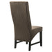 Barrand Upholstered Dining Side Chair Chocolate (Set of 2) - Walo Furniture