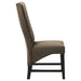 Barrand Upholstered Dining Side Chair Chocolate (Set of 2) - Walo Furniture