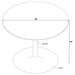 Bartole Round 48 - inch Italian Marble Top Dining Table White - Walo Furniture