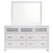 Barzini 7 - drawer Dresser with Mirror White - Walo Furniture