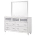 Barzini 7 - drawer Dresser with Mirror White - Walo Furniture