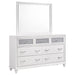 Barzini 7 - drawer Dresser with Mirror White - Walo Furniture