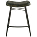 Bayu Leather Upholstered Counter Stool Espresso (Set of 2) - Walo Furniture