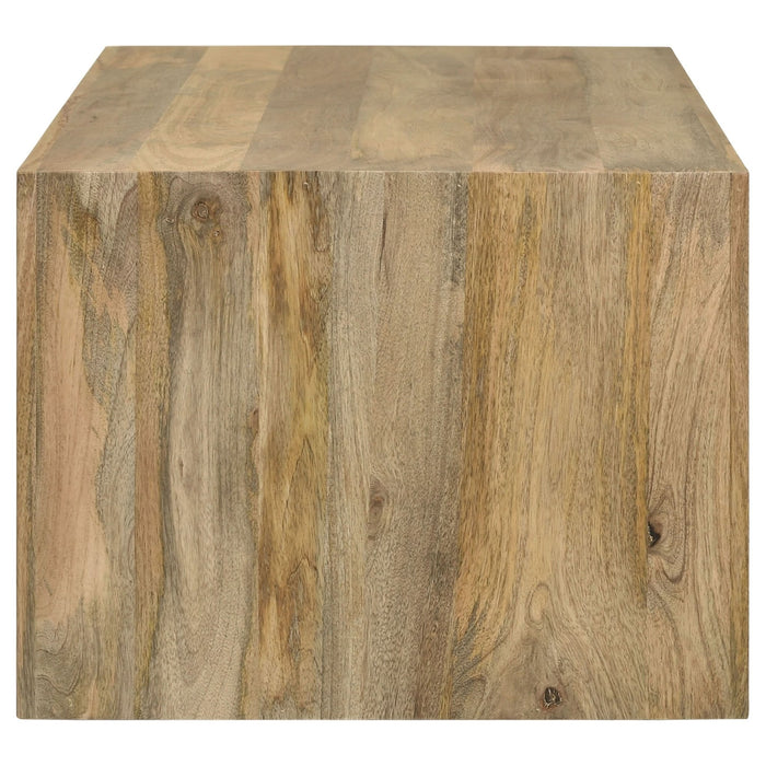 Benton Rectangular Solid Wood Coffee Table Natural - Walo Furniture