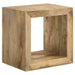 Benton Rectangular Solid Wood End Table Natural - Walo Furniture