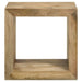 Benton Rectangular Solid Wood End Table Natural - Walo Furniture