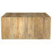 Benton Square Solid Mango Wood Coffee Table Natural - Walo Furniture