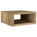 Benton Square Solid Mango Wood Coffee Table Natural - Walo Furniture