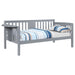 Bethany Wood Twin Daybed with Drop - down Tables Grey - Walo Furniture