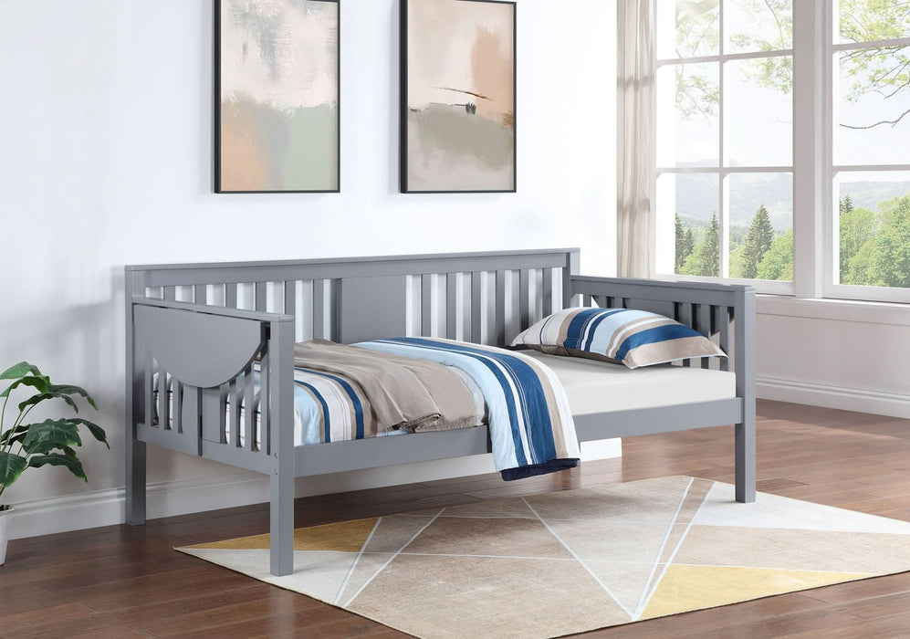 Bethany Wood Twin Daybed with Drop - down Tables Grey - Walo Furniture